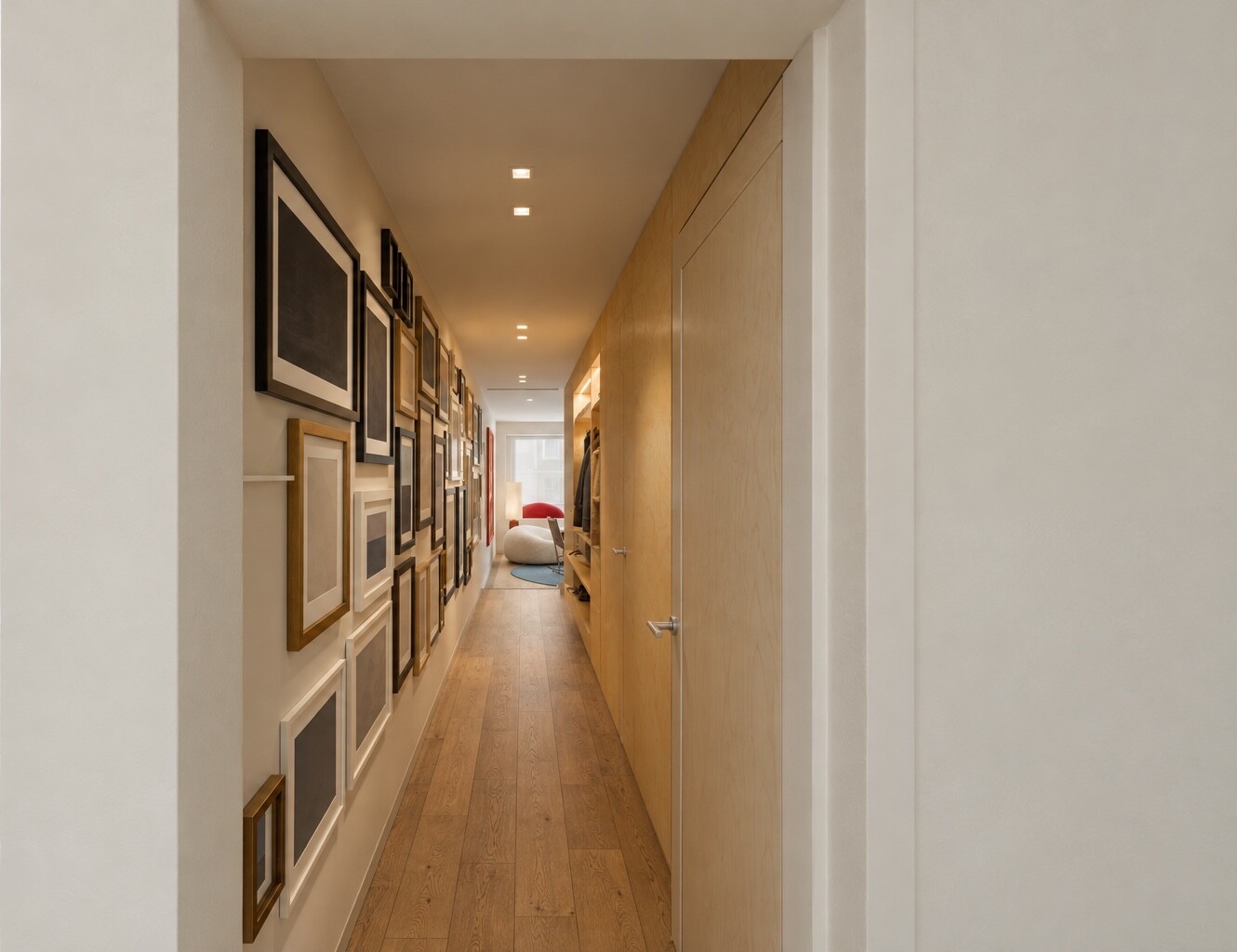 Corridor from the entrance door