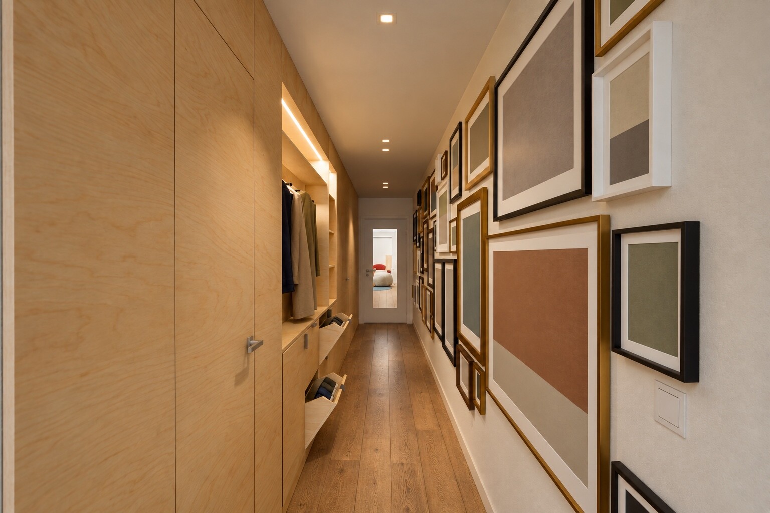 Corridor towards the entrance