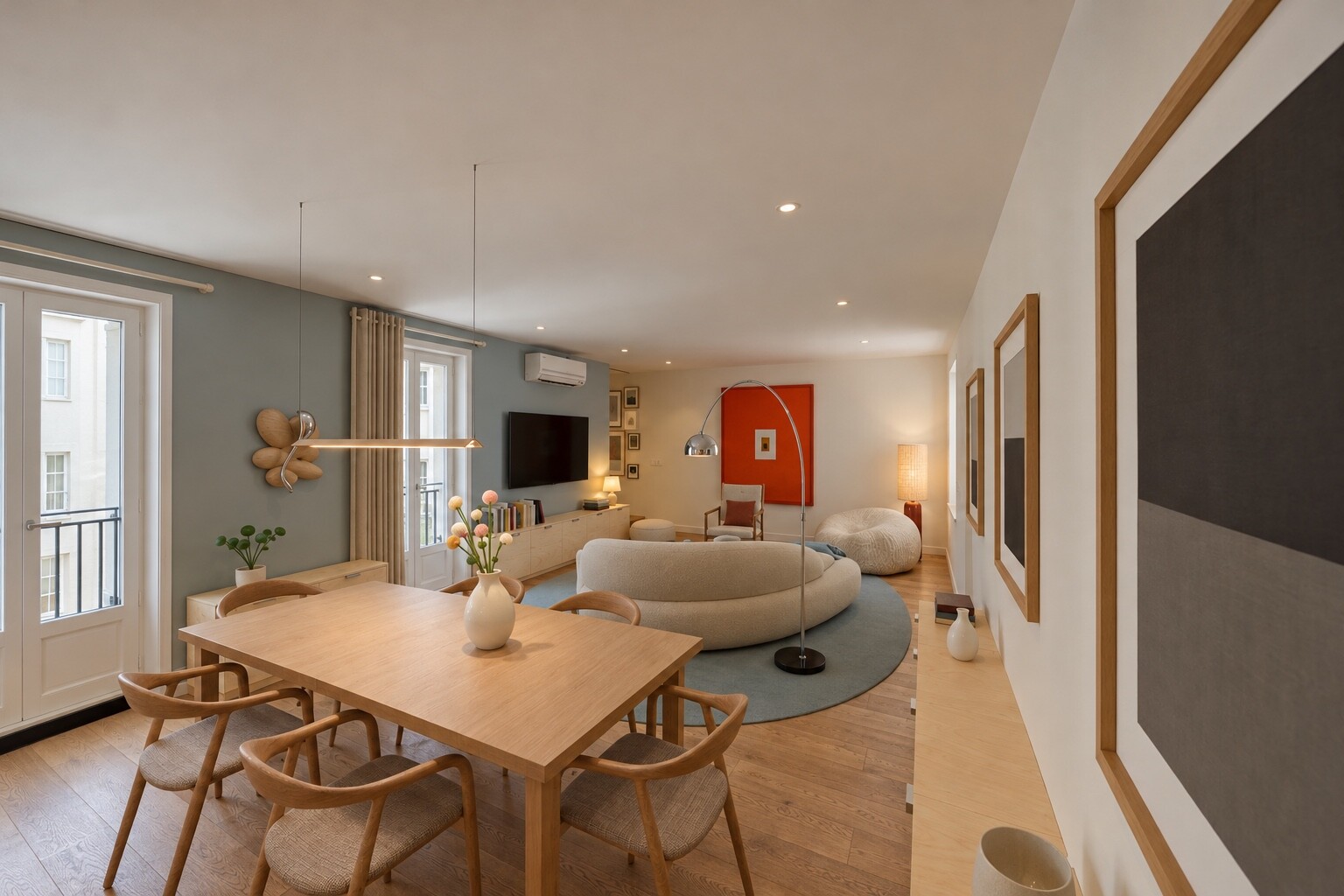 Living room, seen from the kitchen