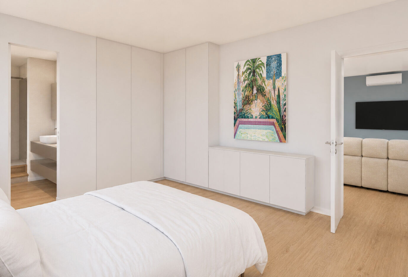 Bedroom, scheme 02 lienzo