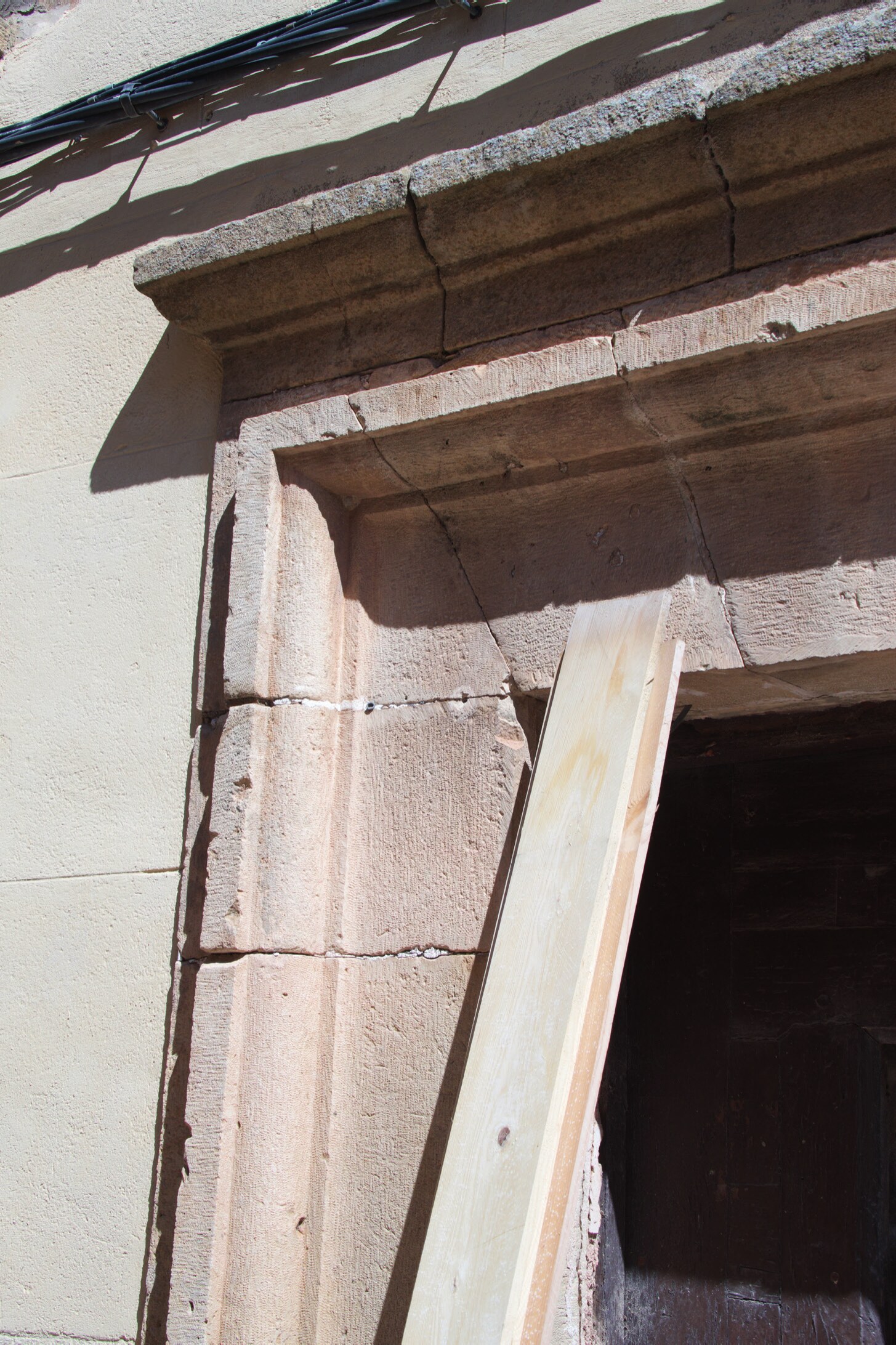 The stone doorway, detail