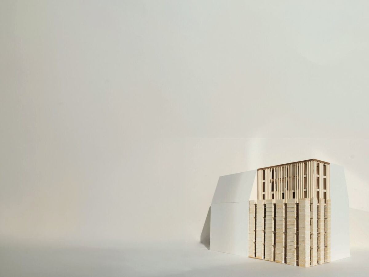 Model of the timber building
