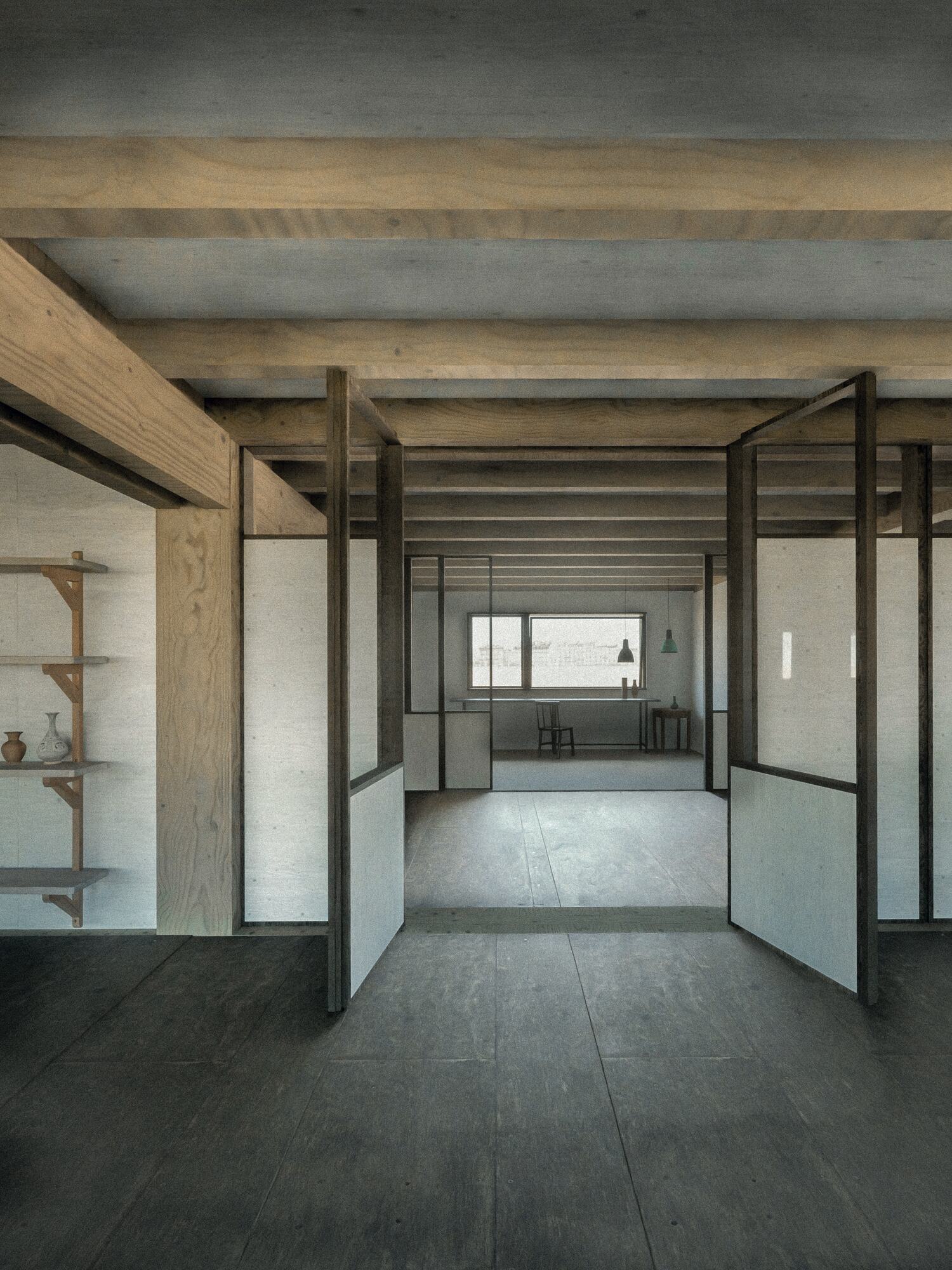 The stoa: the corridor shared by the residents