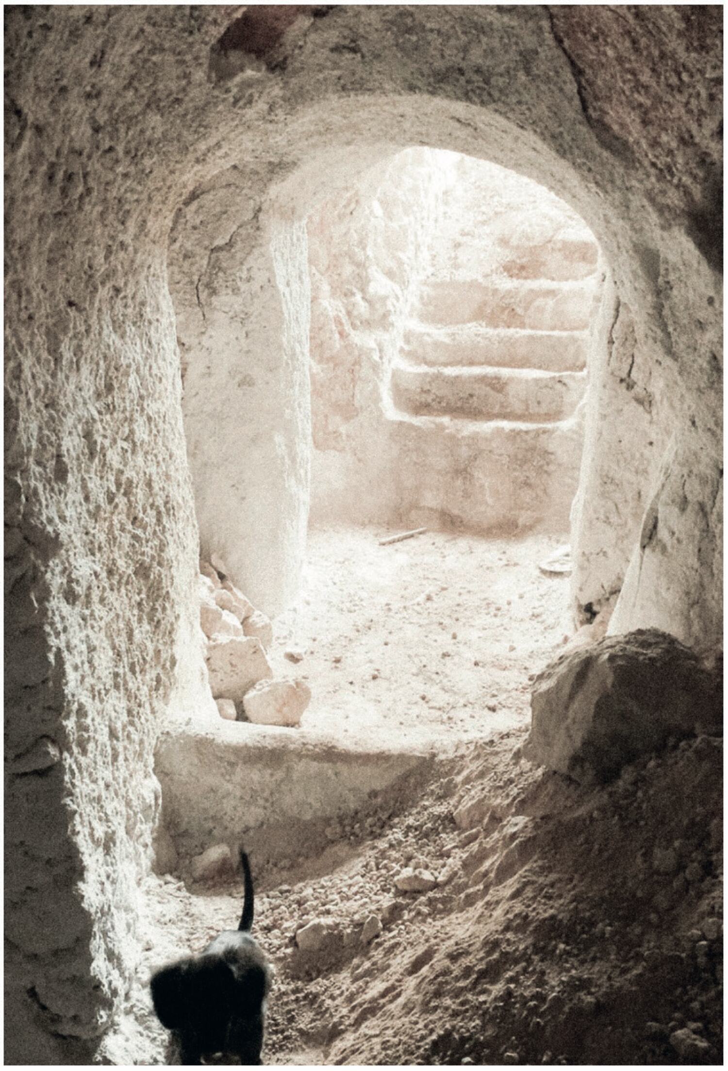 One of the abandoned wine caves