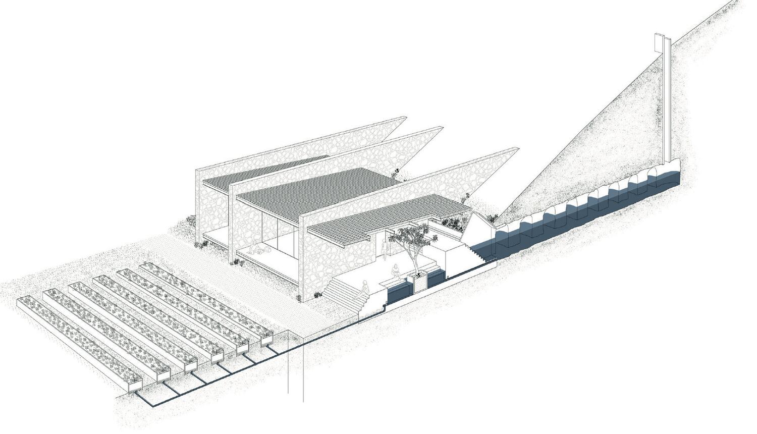 How the water is collected and distributed