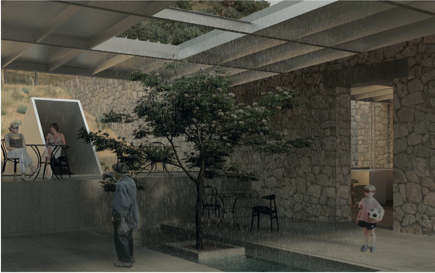 The workshop for raising the trees
