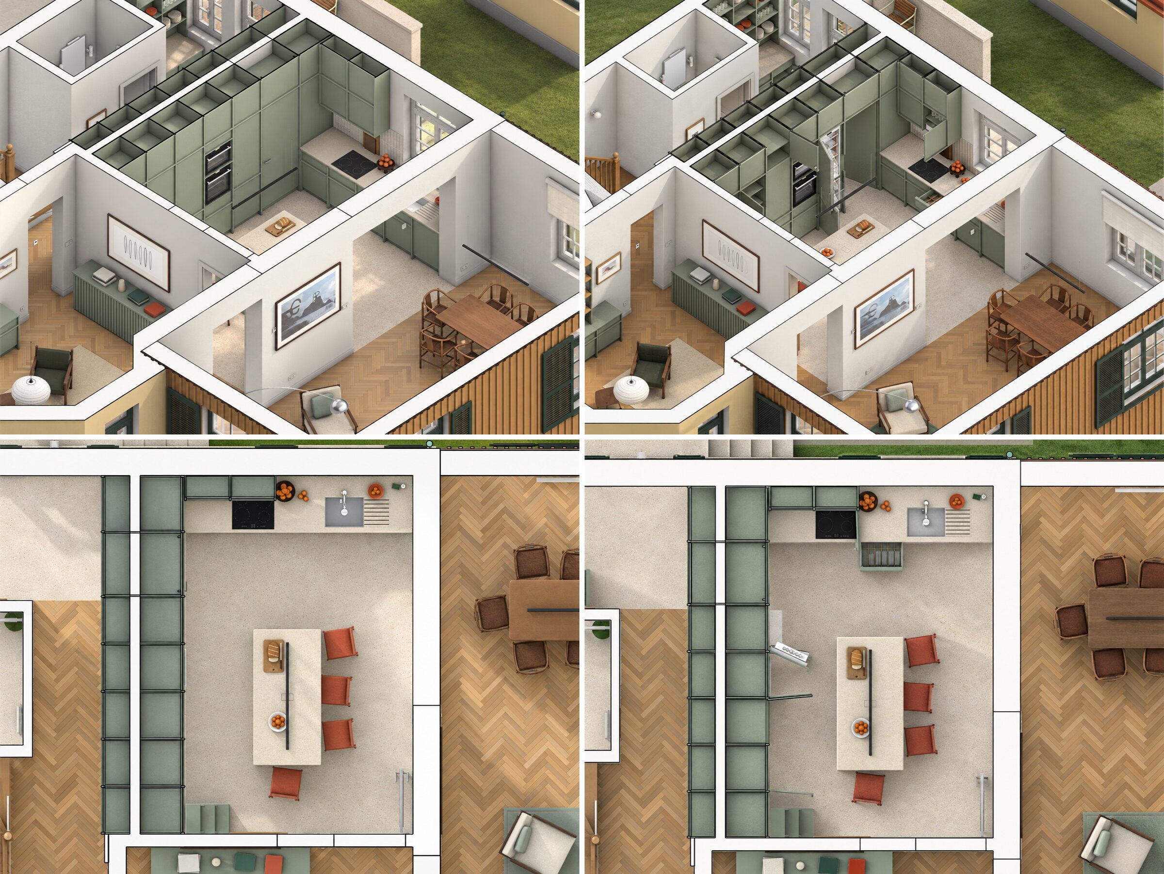 Kitchen from above