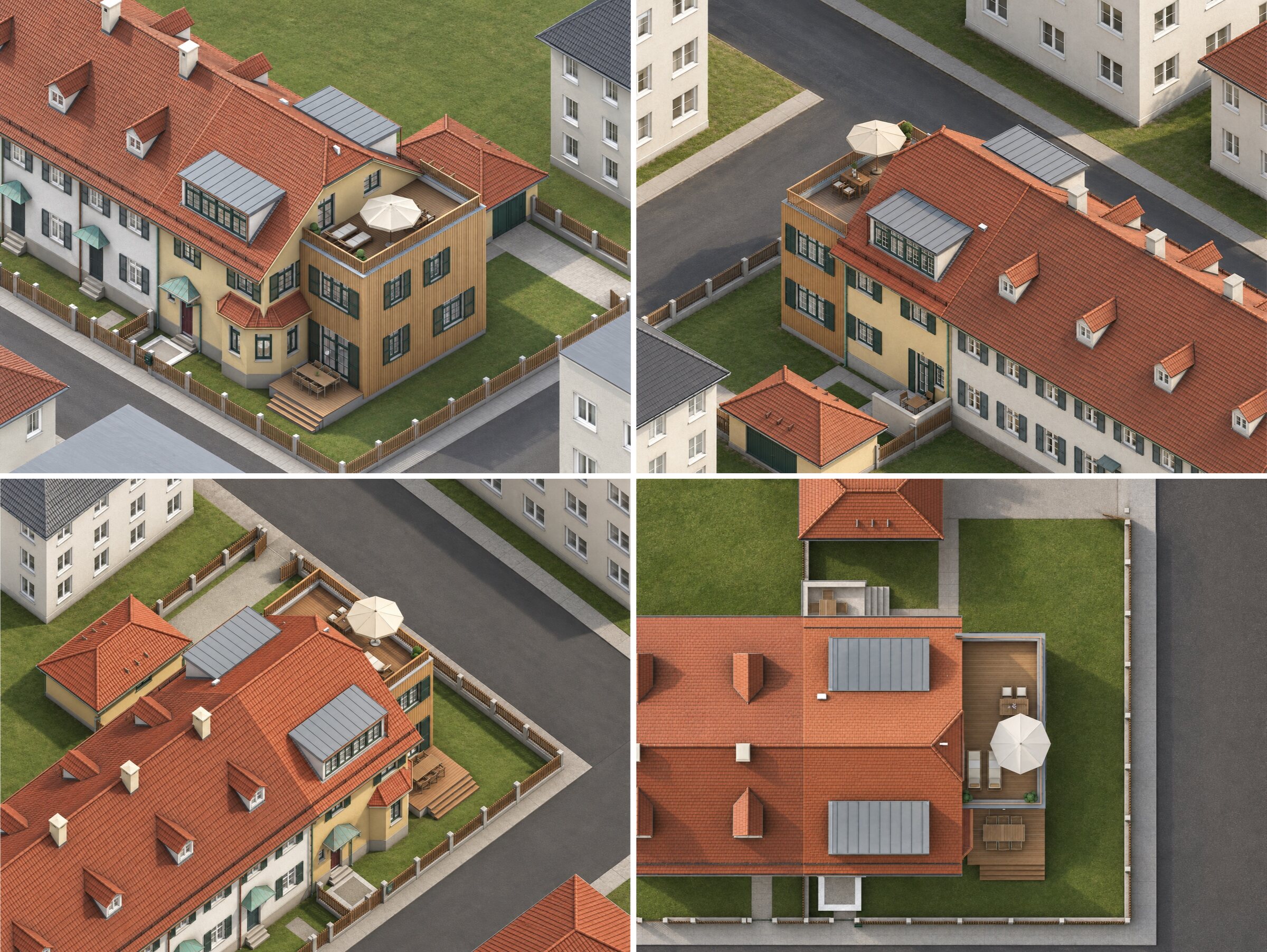 The house among its neighbours