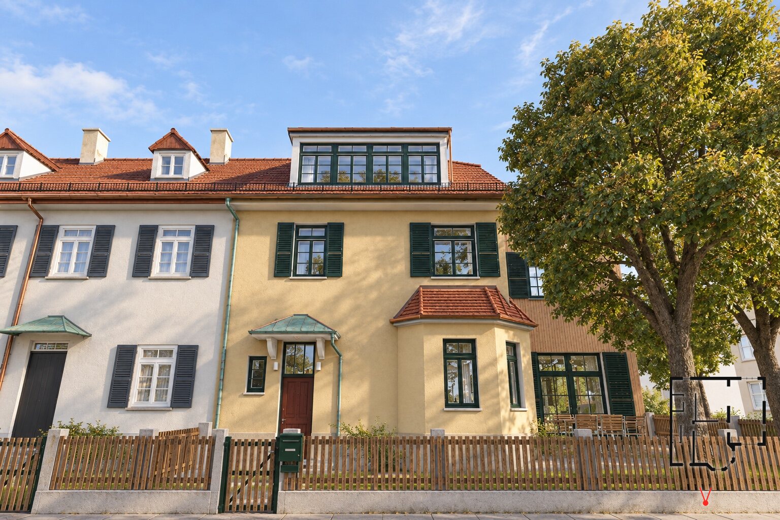 From the street