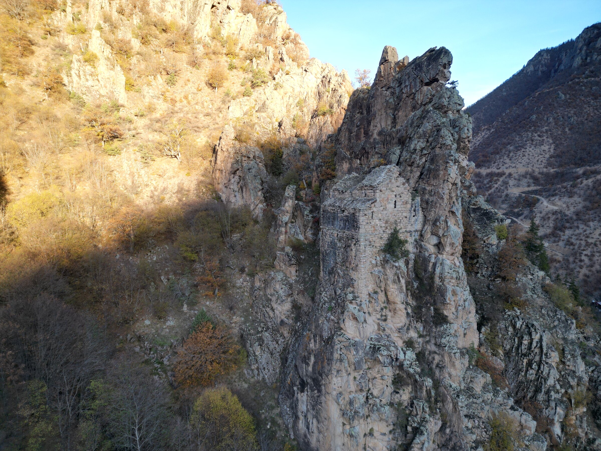 The rock in its valley