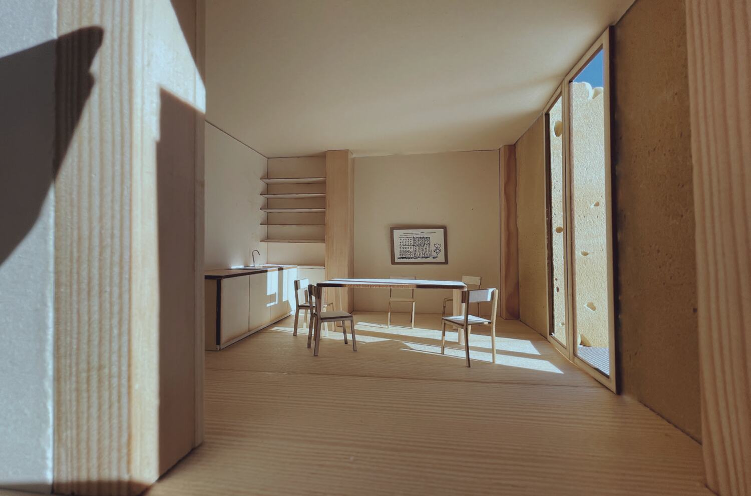 Living room of a medium-sized apartment