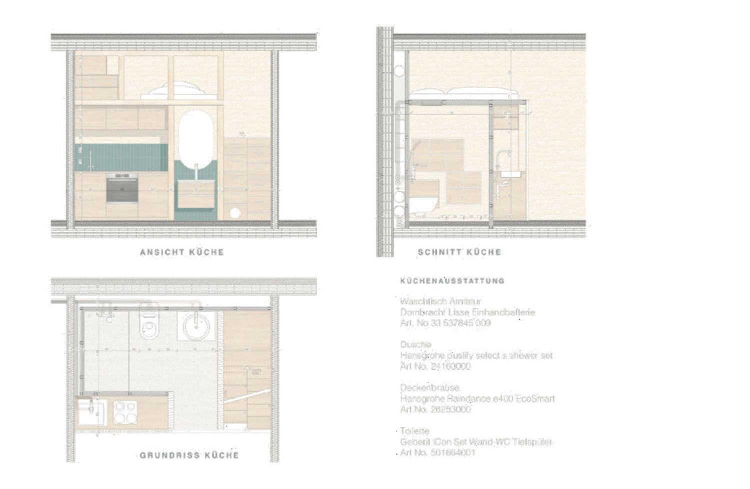 Floor plans and construction details