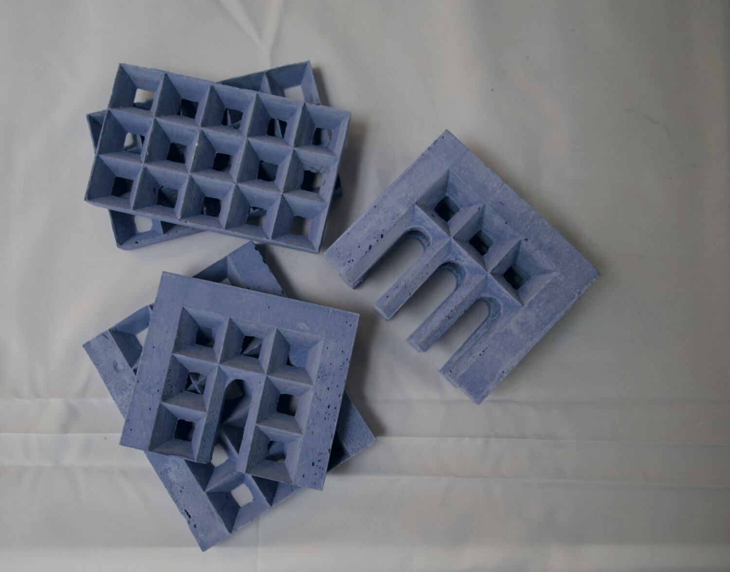 The casts for the coffered vault