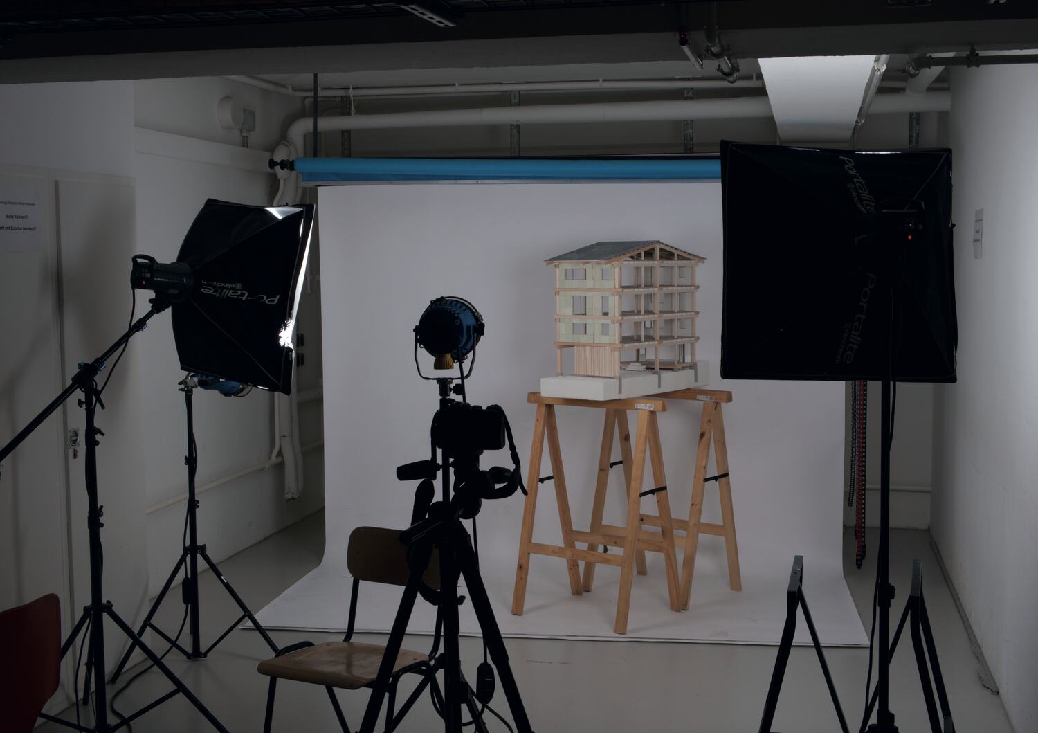 Photographing the models