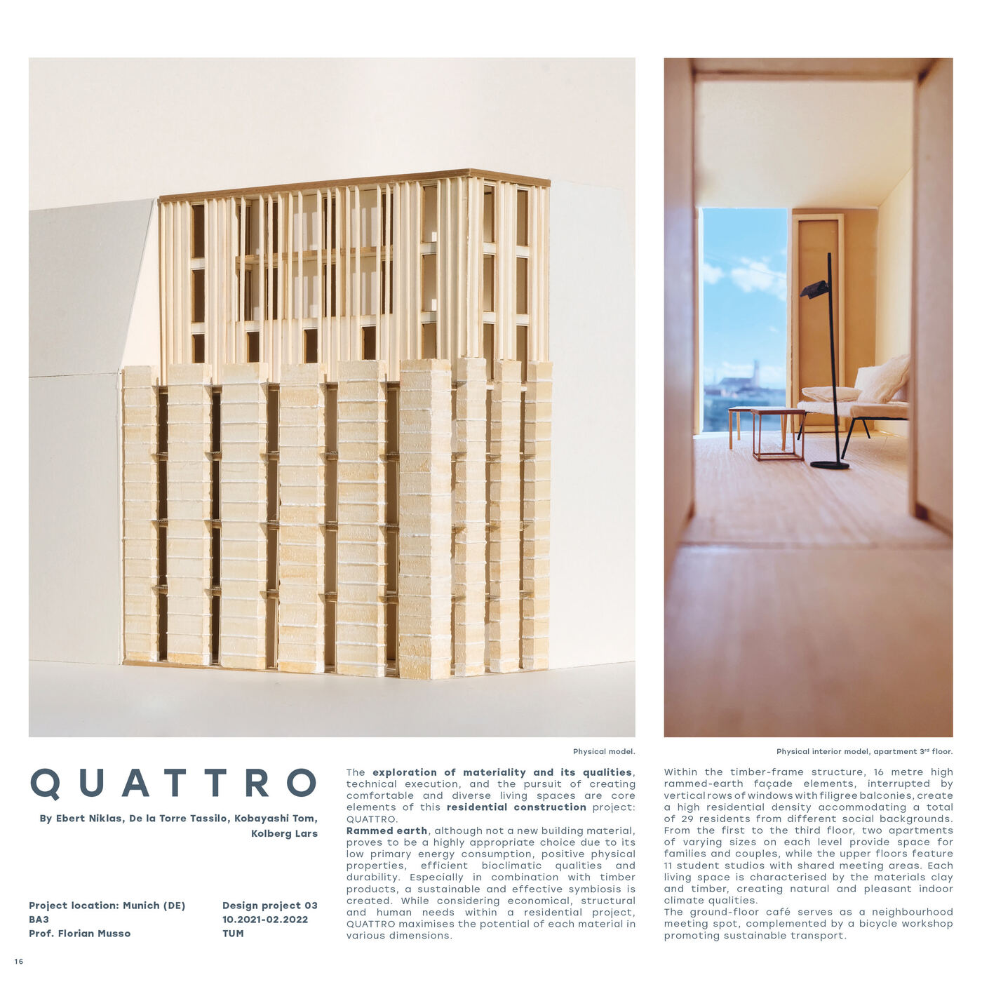 The model, and a room
