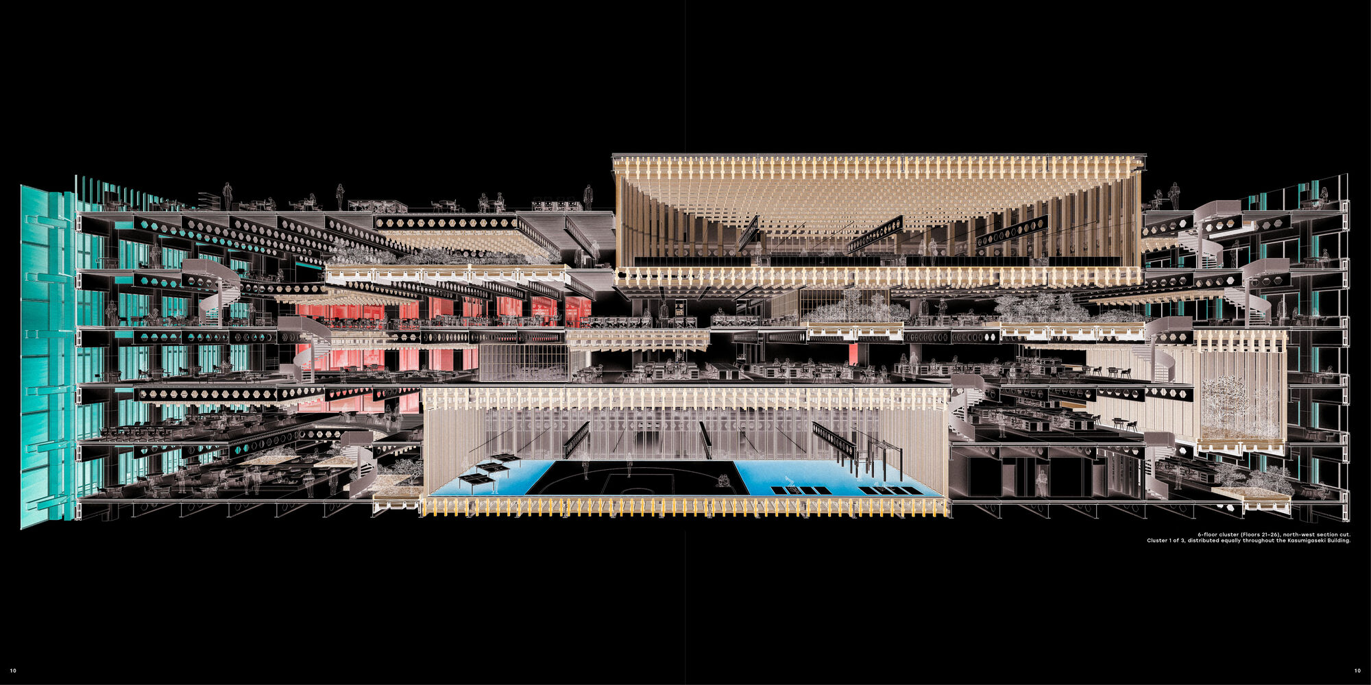 The retrofit in section